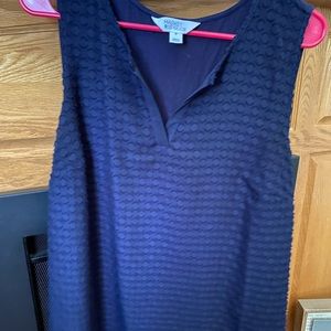 Market & Spruce Navy blue sleeveless blouse